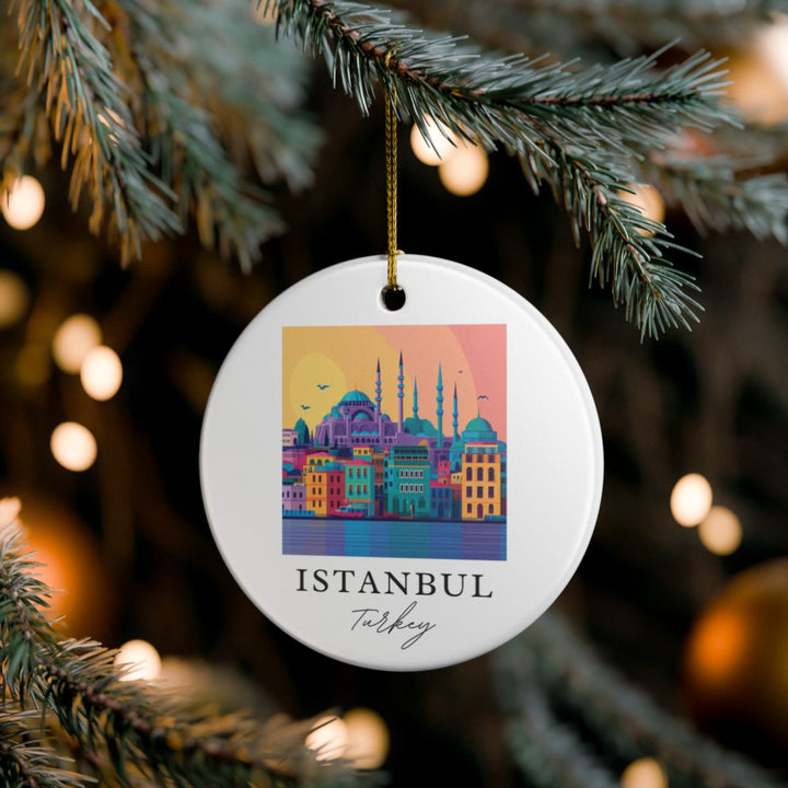Istanbul Turkey Ornament: Unique Istanbul Souvenir, Istanbul Turkey Xmas Decor, and Authentic Istanbul Gift