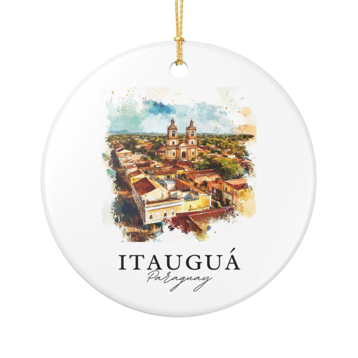 Itauguá Paraguay Ornament: Unique Itauguá Paraguay Souvenir, Itauguá Paraguay Xmas Decor, and Authentic Itauguá Paraguay Gift