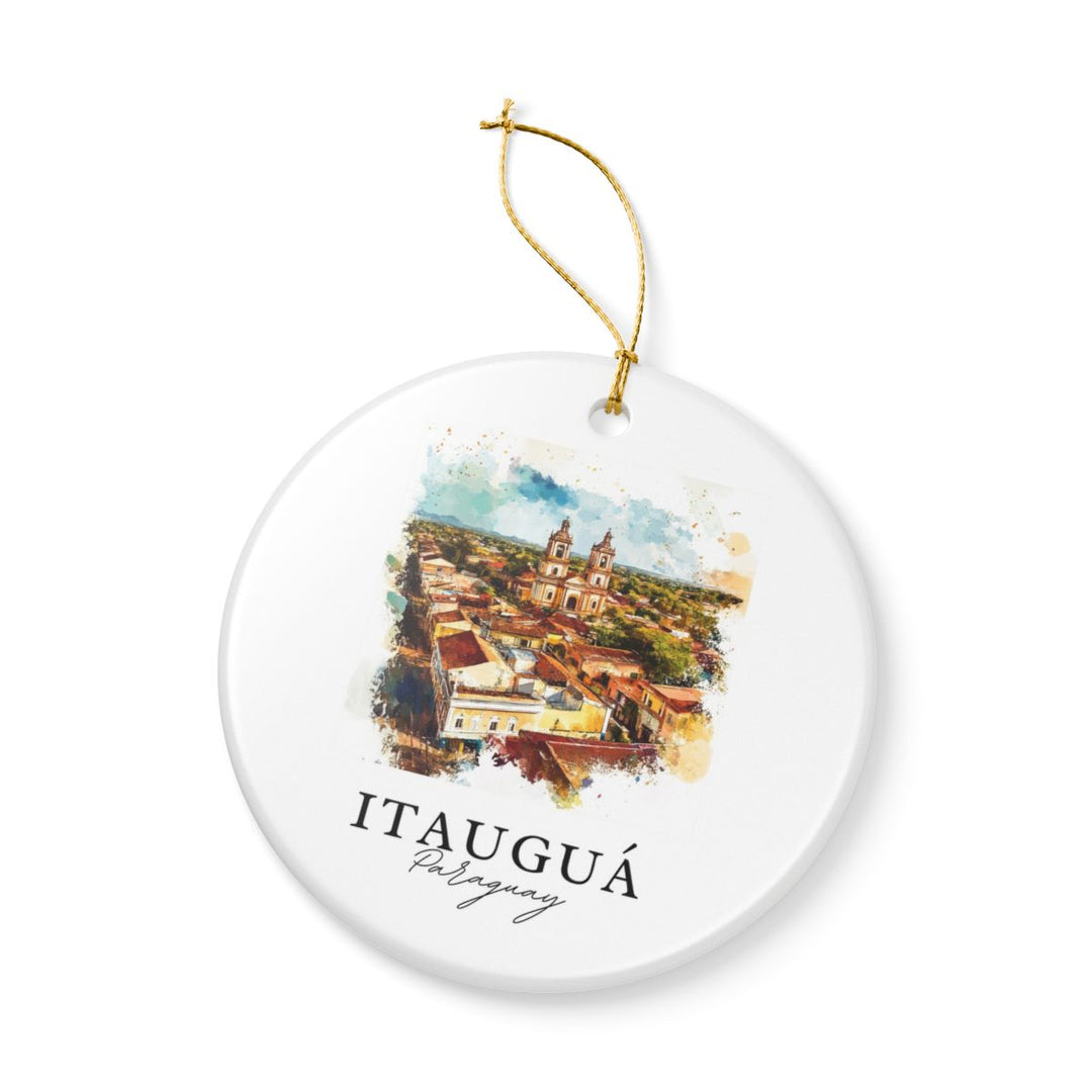 Itauguá Paraguay Ornament: Unique Itauguá Paraguay Souvenir, Itauguá Paraguay Xmas Decor, and Authentic Itauguá Paraguay Gift