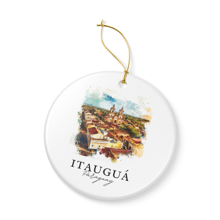 Itauguá Paraguay Ornament: Unique Itauguá Paraguay Souvenir, Itauguá Paraguay Xmas Decor, and Authentic Itauguá Paraguay Gift