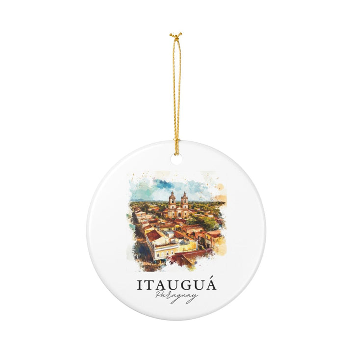 Itauguá Paraguay Ornament: Unique Itauguá Paraguay Souvenir, Itauguá Paraguay Xmas Decor, and Authentic Itauguá Paraguay Gift