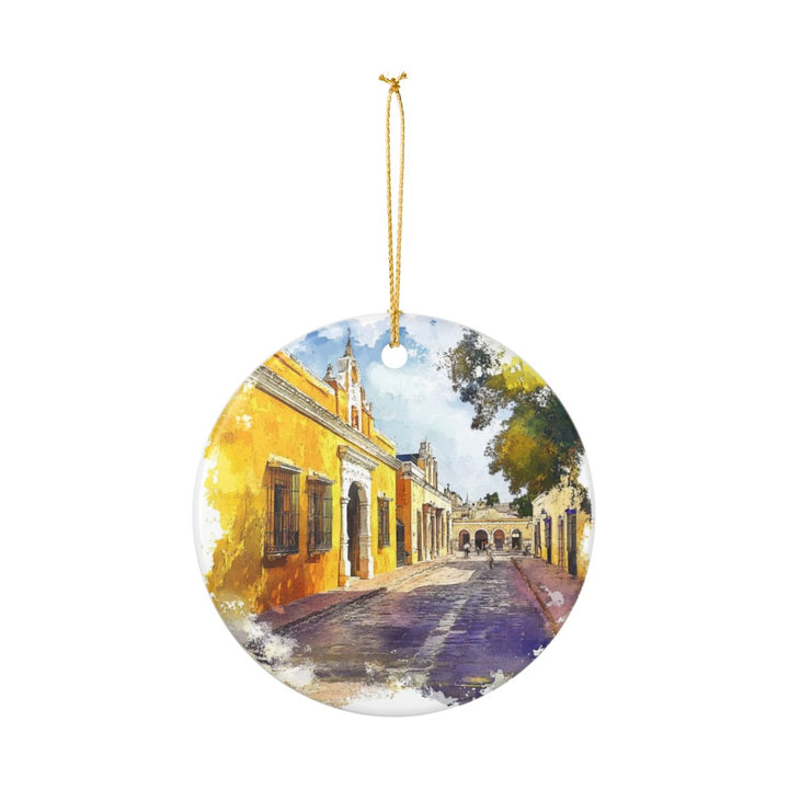 Izamal Mexico Ornament: Unique Izamal Mexico Souvenir, Izamal Mexico Xmas Decor, and Authentic Izamal Mexico Gift