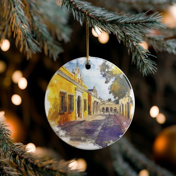 Izamal Mexico Ornament: Unique Izamal Mexico Souvenir, Izamal Mexico Xmas Decor, and Authentic Izamal Mexico Gift