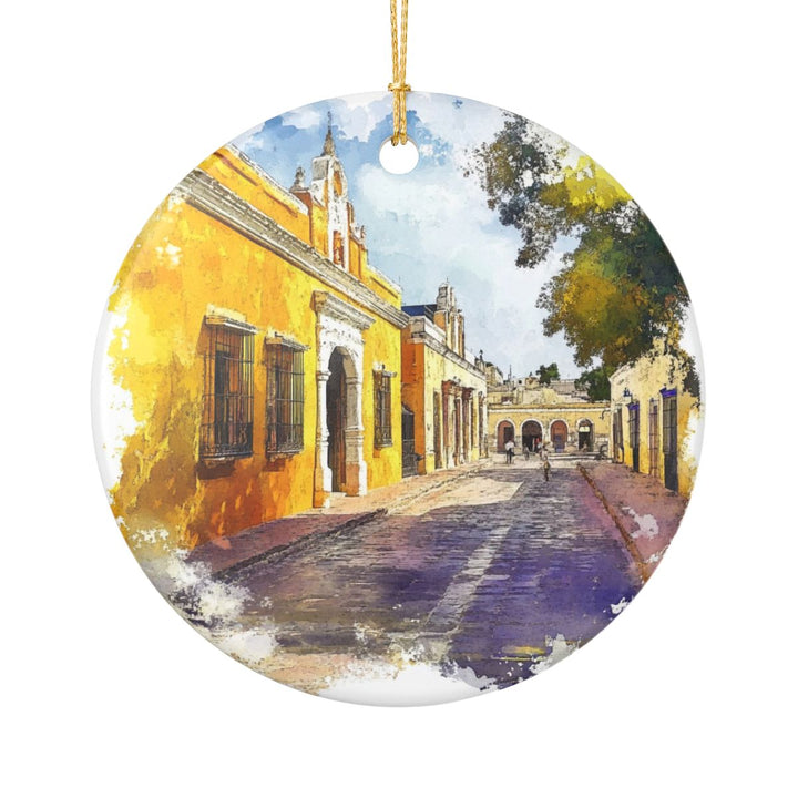 Izamal Mexico Ornament: Unique Izamal Mexico Souvenir, Izamal Mexico Xmas Decor, and Authentic Izamal Mexico Gift
