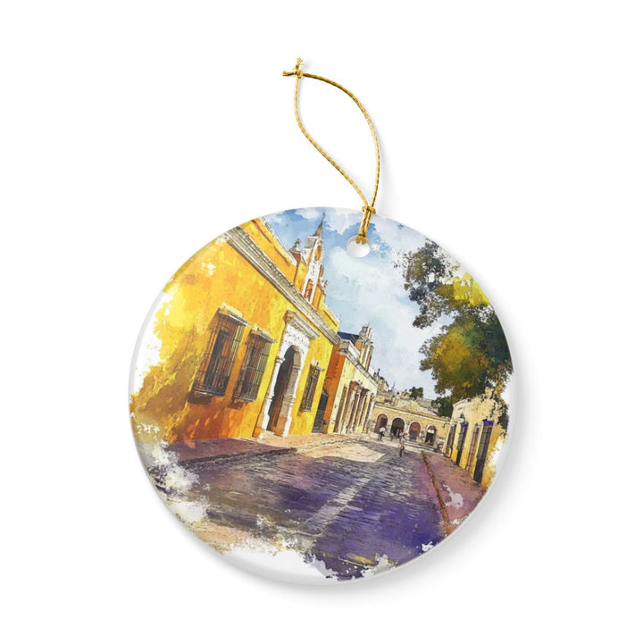 Izamal Mexico Ornament: Unique Izamal Mexico Souvenir, Izamal Mexico Xmas Decor, and Authentic Izamal Mexico Gift
