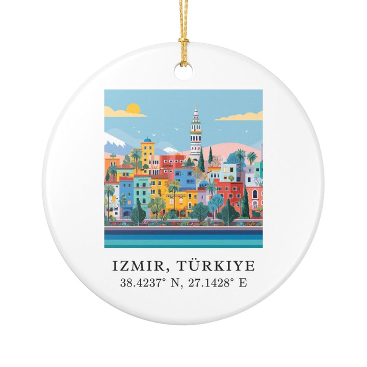 Izmir Turkey Ornament: Unique Izmir Souvenir, Izmir Turkey Xmas Decor, and Authentic Izmir Gift