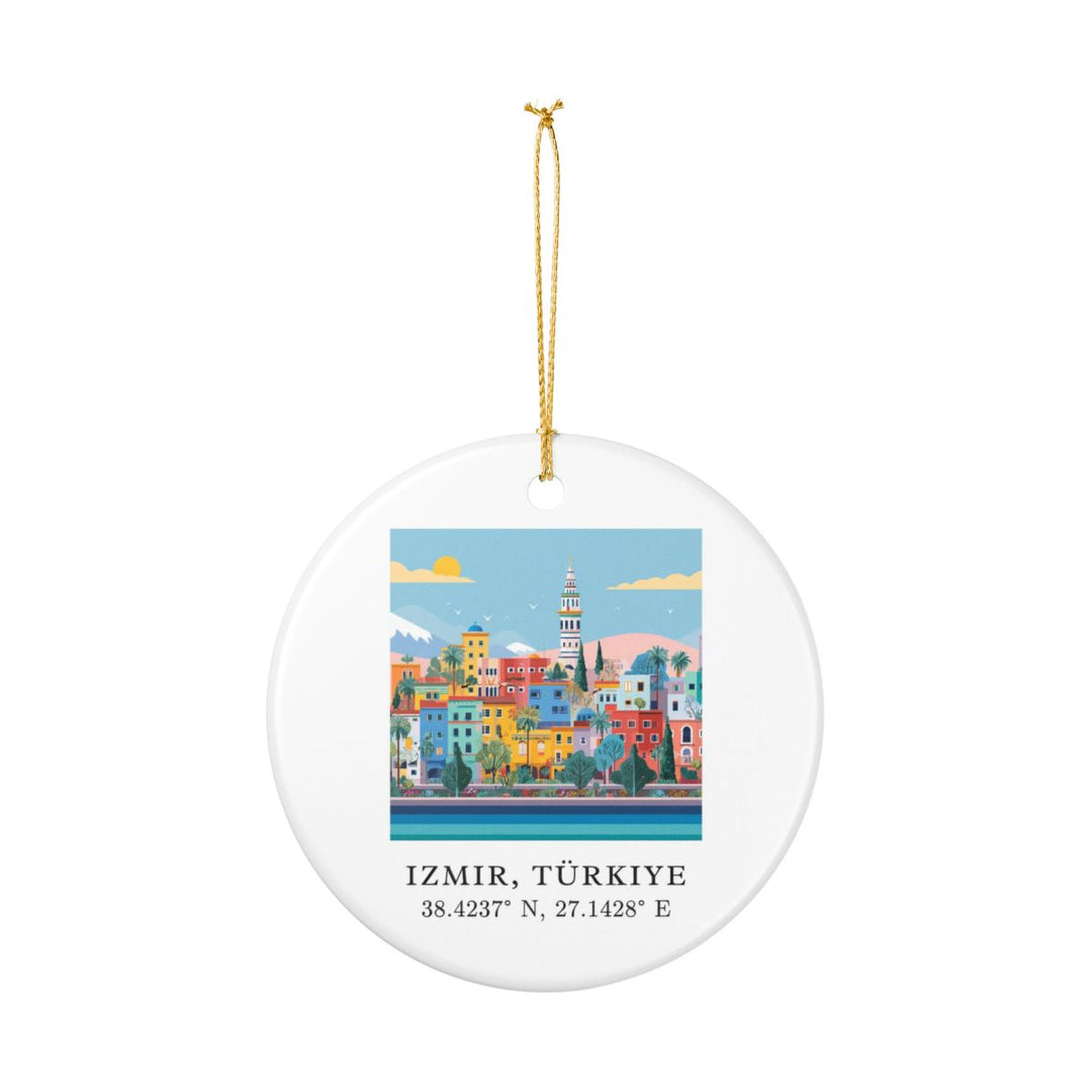 Izmir Turkey Ornament: Unique Izmir Souvenir, Izmir Turkey Xmas Decor, and Authentic Izmir Gift