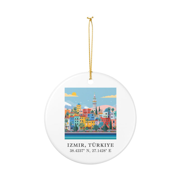 Izmir Turkey Ornament: Unique Izmir Souvenir, Izmir Turkey Xmas Decor, and Authentic Izmir Gift