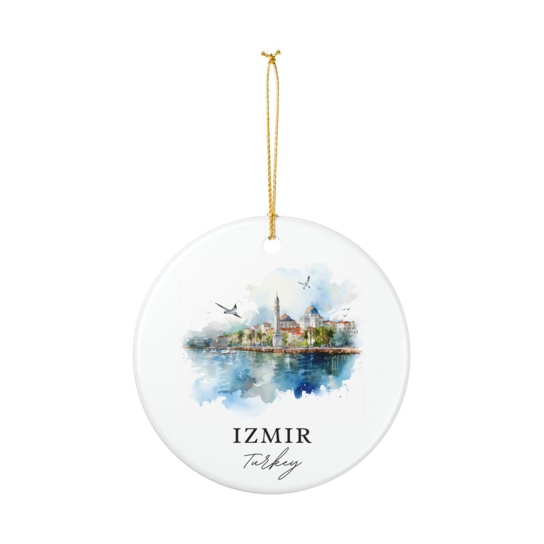 Izmir Turkey Ornament: Unique Izmir Souvenir, Izmir Turkey Xmas Decor, and Authentic Izmir Gift