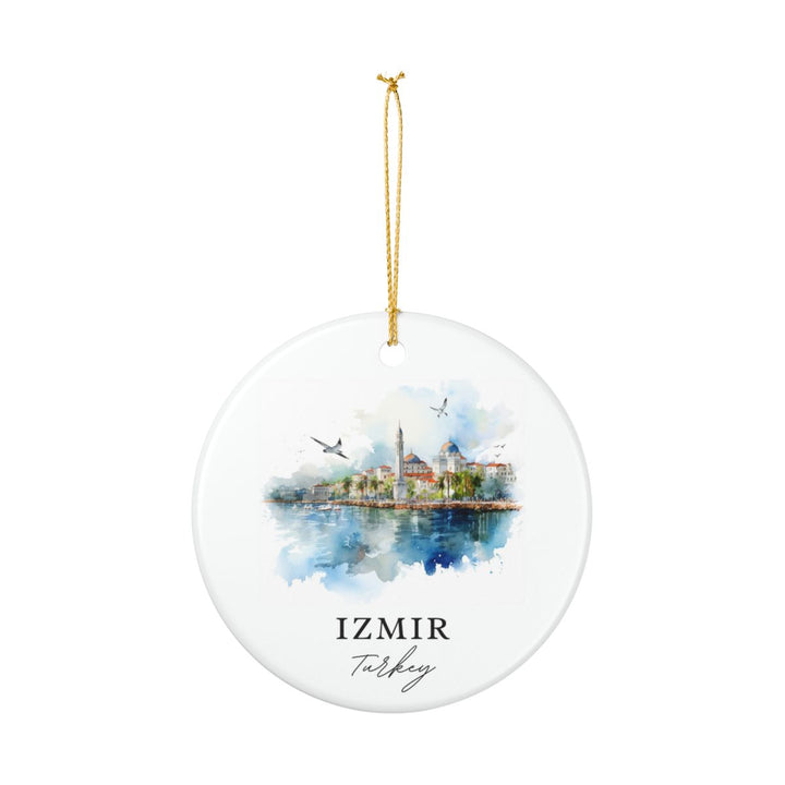 Izmir Turkey Ornament: Unique Izmir Souvenir, Izmir Turkey Xmas Decor, and Authentic Izmir Gift