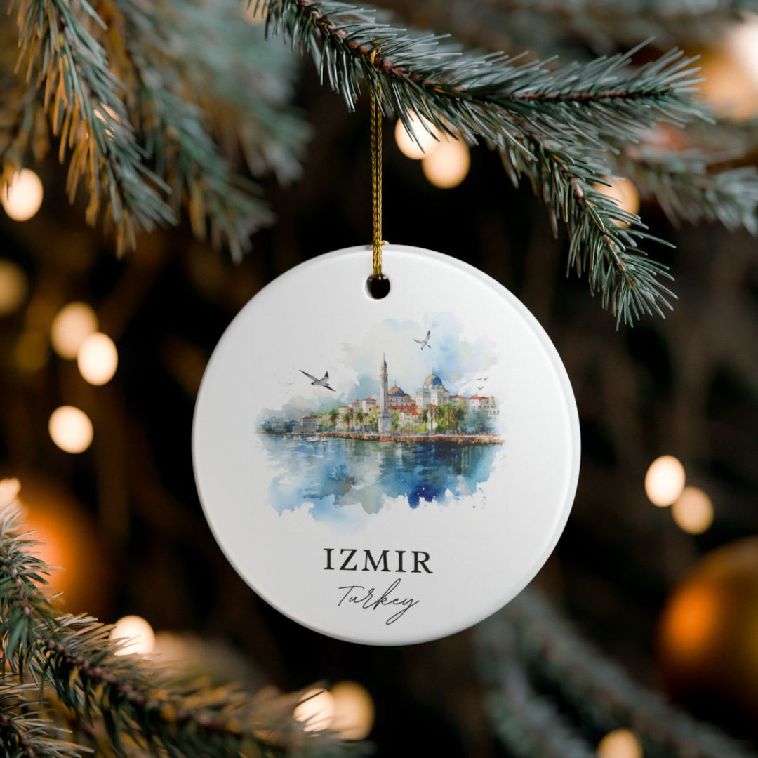 Izmir Turkey Ornament: Unique Izmir Souvenir, Izmir Turkey Xmas Decor, and Authentic Izmir Gift