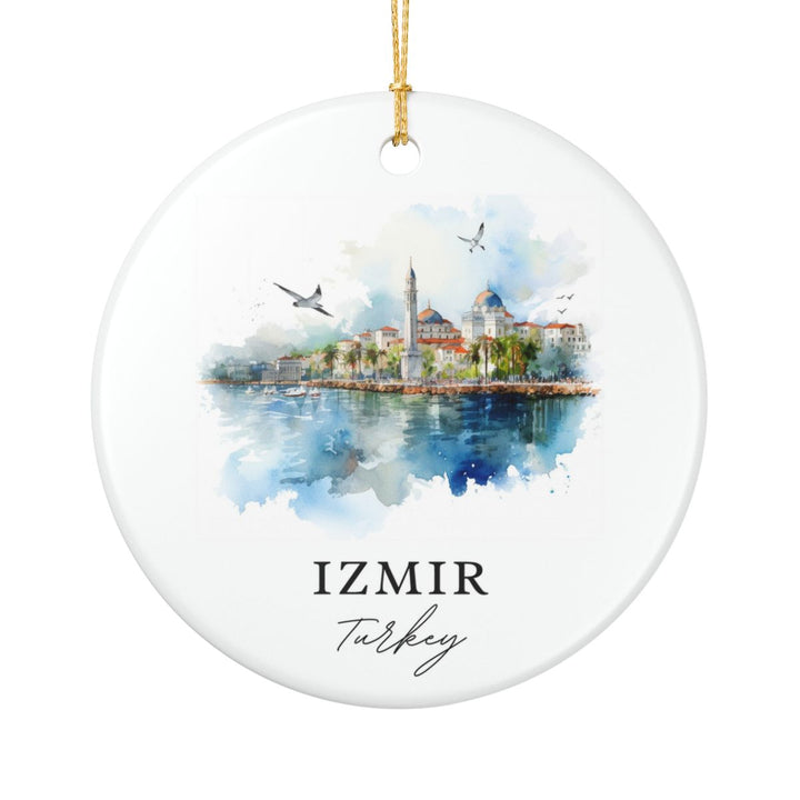 Izmir Turkey Ornament: Unique Izmir Souvenir, Izmir Turkey Xmas Decor, and Authentic Izmir Gift