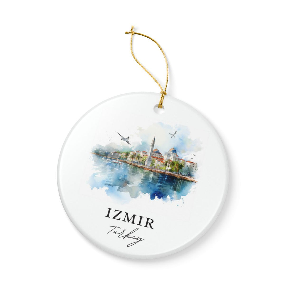 Izmir Turkey Ornament: Unique Izmir Souvenir, Izmir Turkey Xmas Decor, and Authentic Izmir Gift