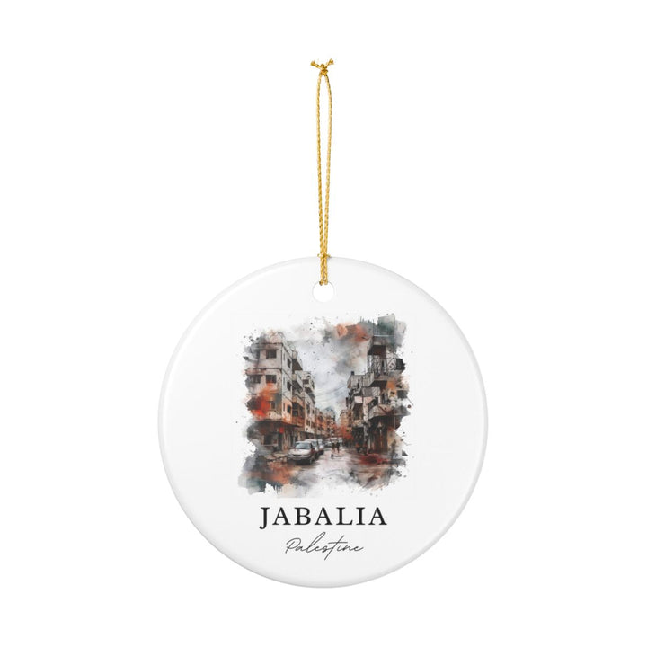 Jabalia Palestine Ornament: Unique Jabalia Palestine Souvenir, Jabalia Palestine Xmas Decor, and Authentic Jabalia Palestine Gift