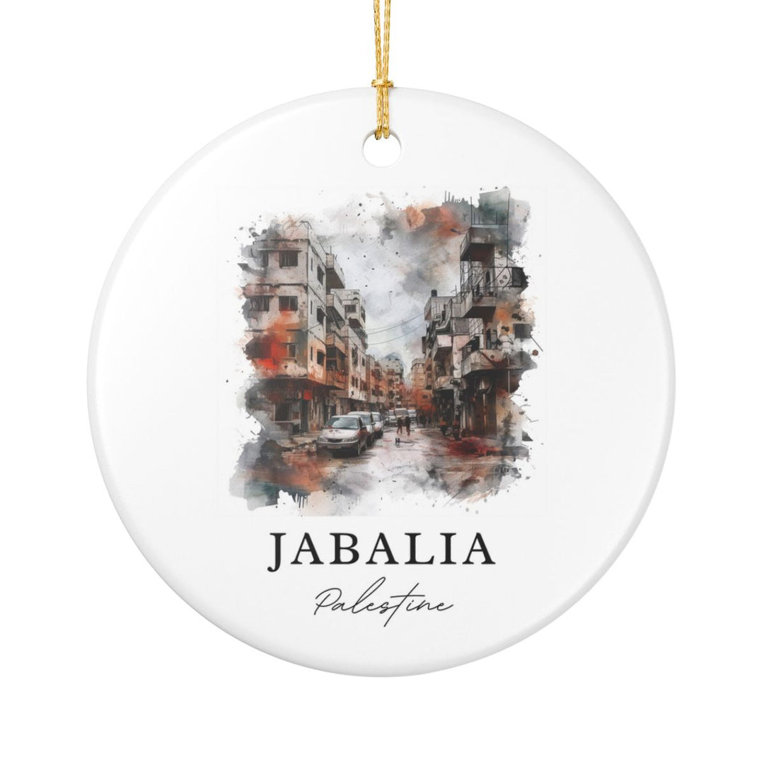 Jabalia Palestine Ornament: Unique Jabalia Palestine Souvenir, Jabalia Palestine Xmas Decor, and Authentic Jabalia Palestine Gift