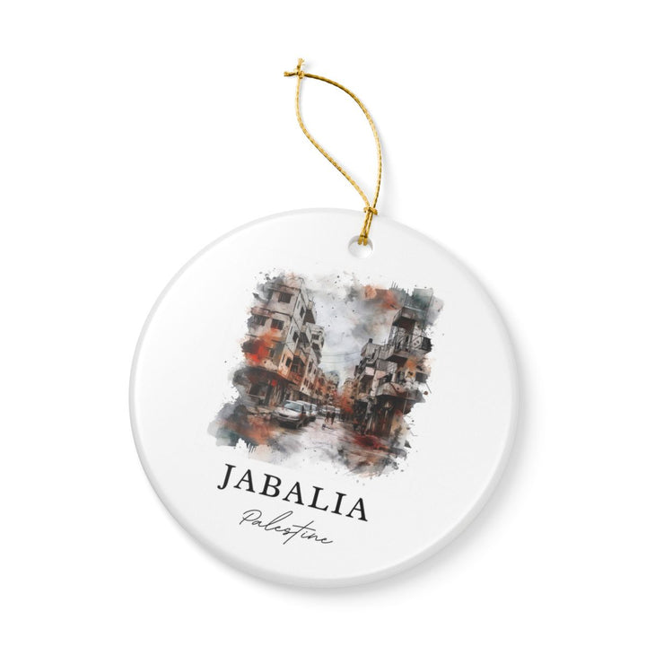 Jabalia Palestine Ornament: Unique Jabalia Palestine Souvenir, Jabalia Palestine Xmas Decor, and Authentic Jabalia Palestine Gift