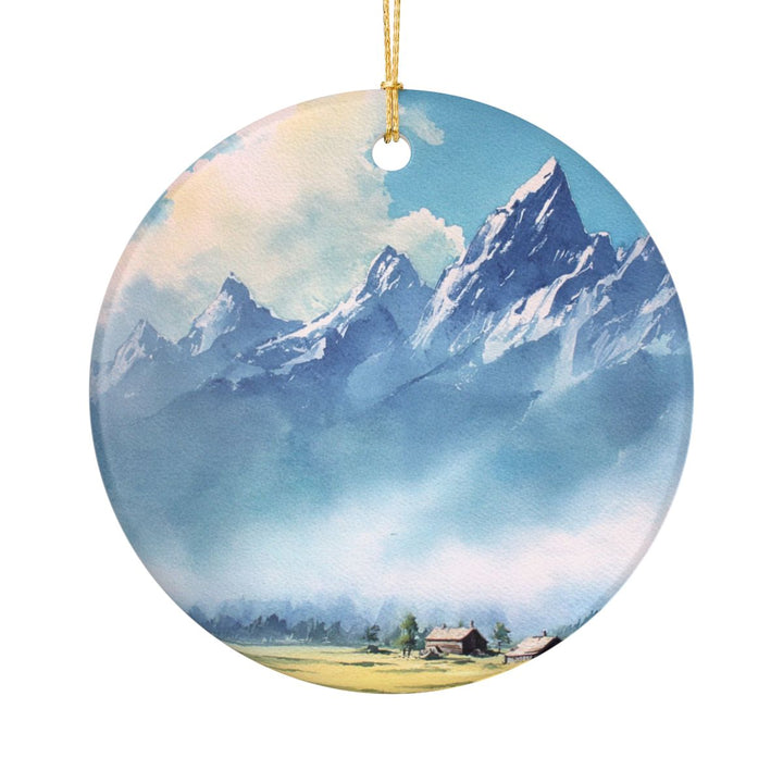 Jackson Hole Wyoming USA Ornament: Unique Jackson Hole Souvenir, Jackson Hole Wyoming Xmas Decor, and Authentic Jackson Hole Gift