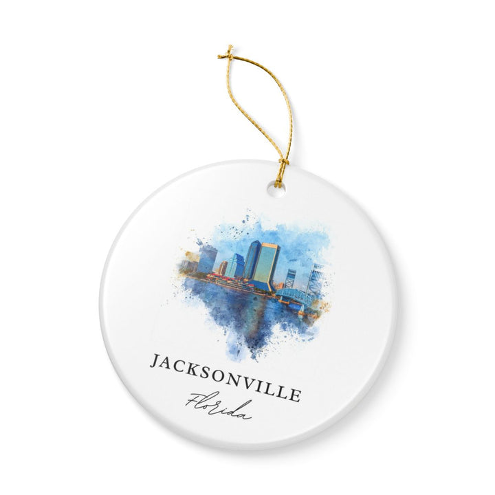 Jacksonville Florida Ornament: Unique Jacksonville Souvenir, Jacksonville Florida Xmas Decor, and Authentic Jacksonville Gift