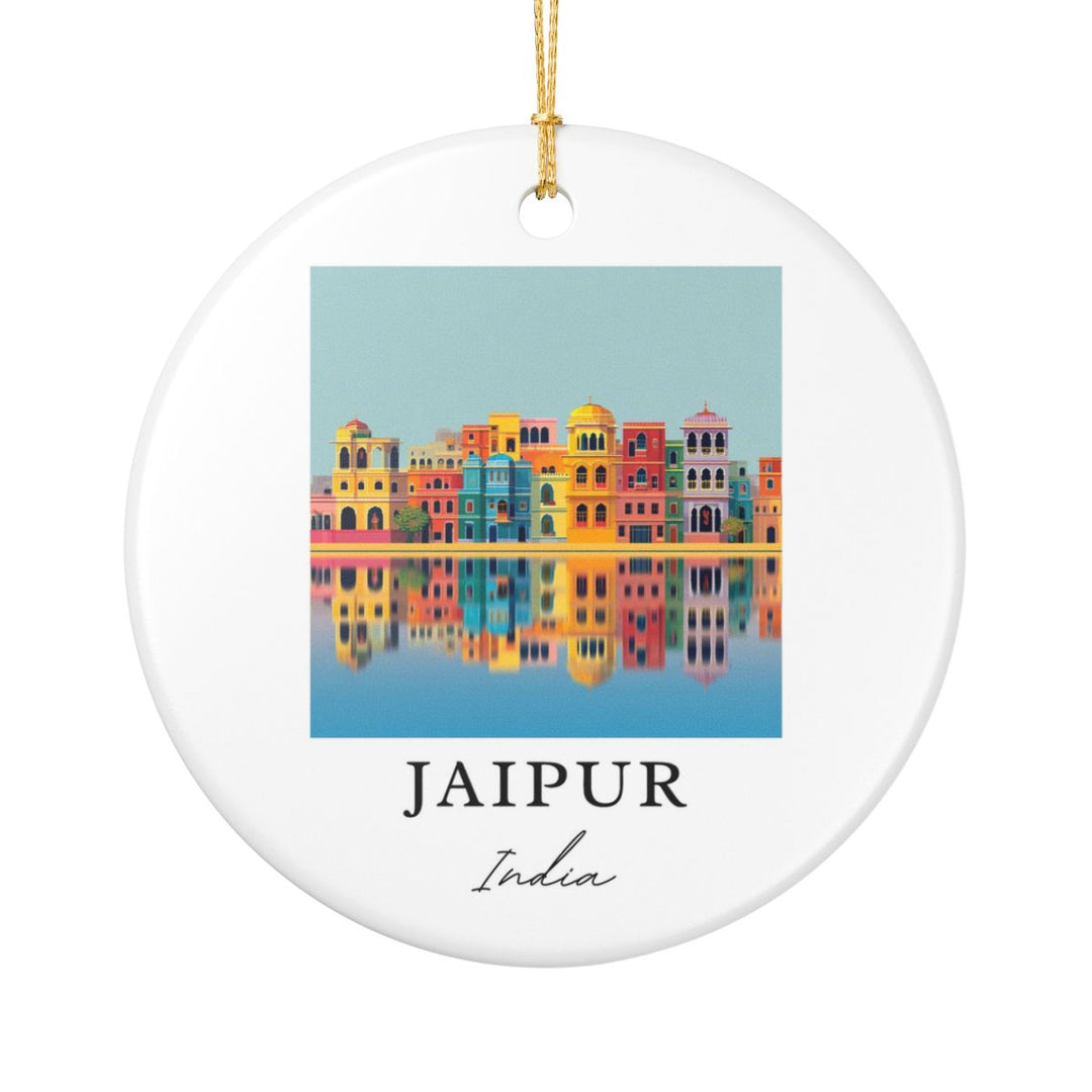 Jaipur India Ornament: Unique Jaipur India Souvenir, Jaipur India Xmas Decor, and Authentic Jaipur India Gift