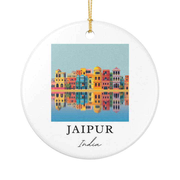Jaipur India Ornament: Unique Jaipur India Souvenir, Jaipur India Xmas Decor, and Authentic Jaipur India Gift