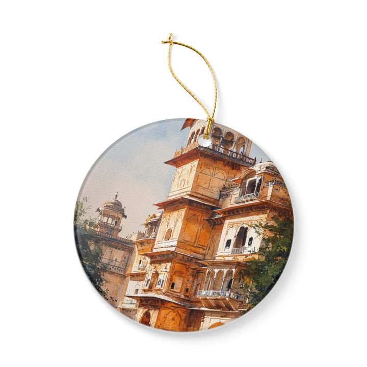 Jaipur India Ornament: Unique Jaipur India Souvenir, Jaipur India Xmas Decor, and Authentic Jaipur India Gift
