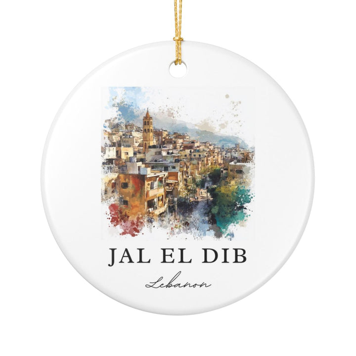 Jal El Dib Lebanon Ornament: Unique Jal El Dib Souvenir, Jal El Dib Lebanon Xmas Decor, and Authentic Jal El Dib Gift