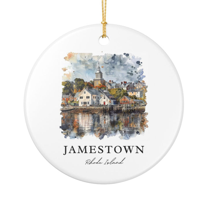 Jamestown Rhode Island Rhode Island Ornament: Unique Jamestown Rhode Island Souvenir, Jamestown Rhode Island Rhode Island Xmas Decor, and Authentic Jamestown Rhode Island Gift