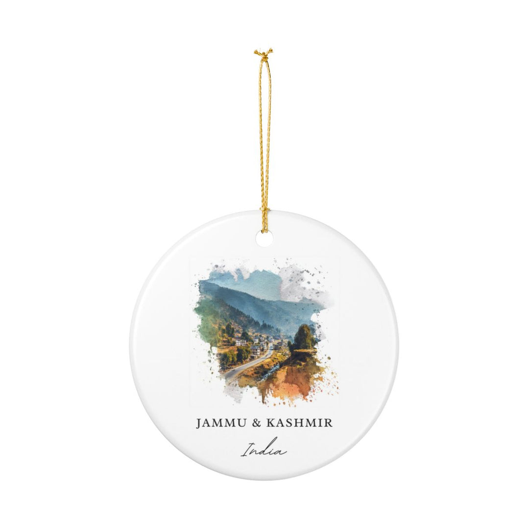 Jammu and Kashmir India Ornament: Unique Jammu and Kashmir Souvenir, Jammu and Kashmir India Xmas Decor, and Authentic Jammu and Kashmir Gift