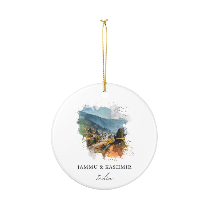Jammu and Kashmir India Ornament: Unique Jammu and Kashmir Souvenir, Jammu and Kashmir India Xmas Decor, and Authentic Jammu and Kashmir Gift