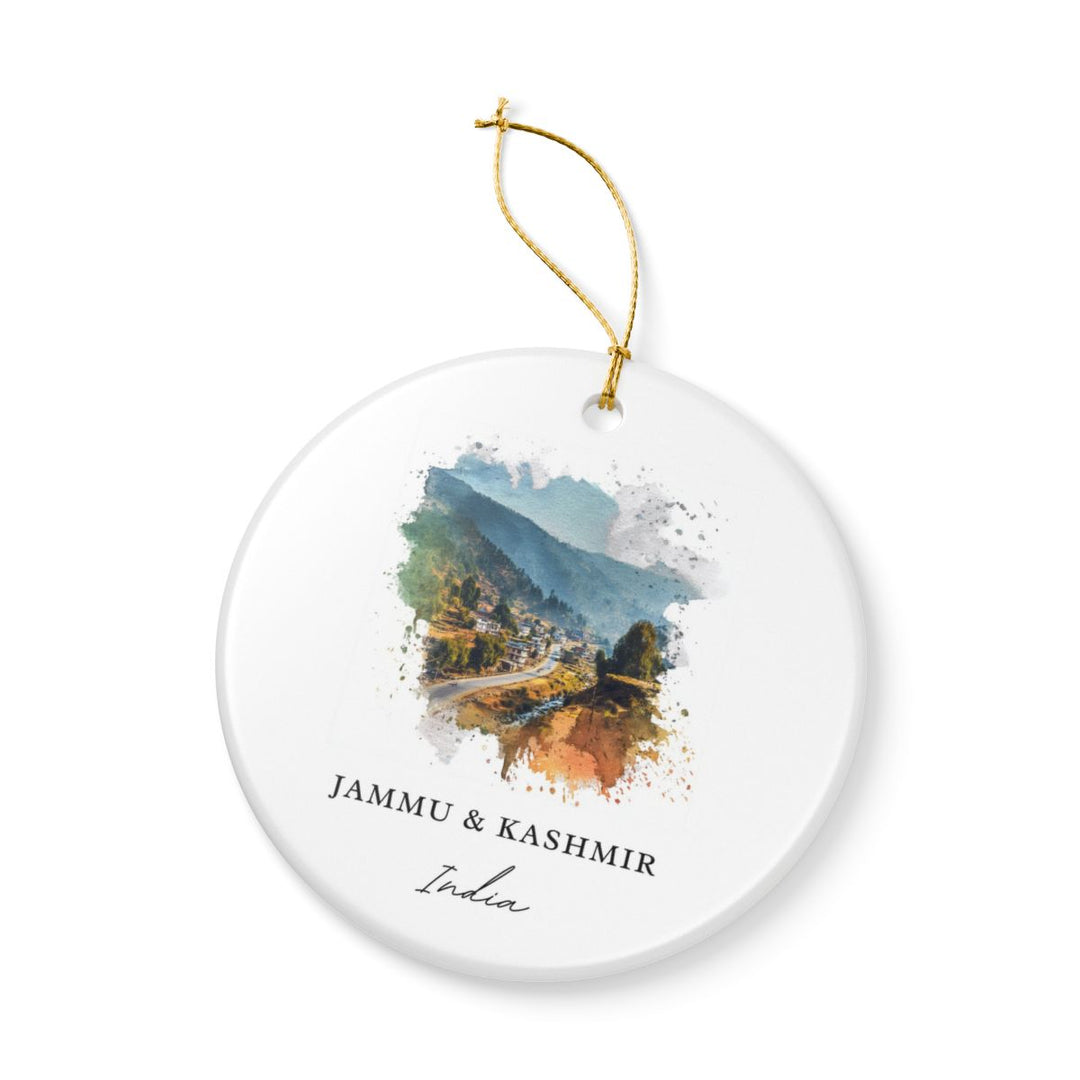 Jammu and Kashmir India Ornament: Unique Jammu and Kashmir Souvenir, Jammu and Kashmir India Xmas Decor, and Authentic Jammu and Kashmir Gift