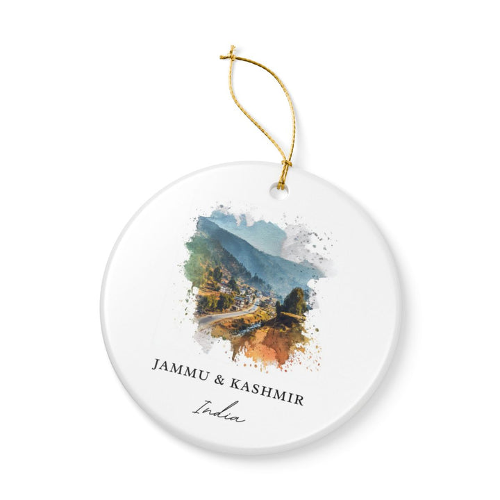 Jammu and Kashmir India Ornament: Unique Jammu and Kashmir Souvenir, Jammu and Kashmir India Xmas Decor, and Authentic Jammu and Kashmir Gift