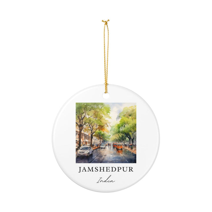 Jamshedpur India Ornament: Unique Jamshedpur Souvenir, Jamshedpur India Xmas Decor, and Authentic Jamshedpur Gift