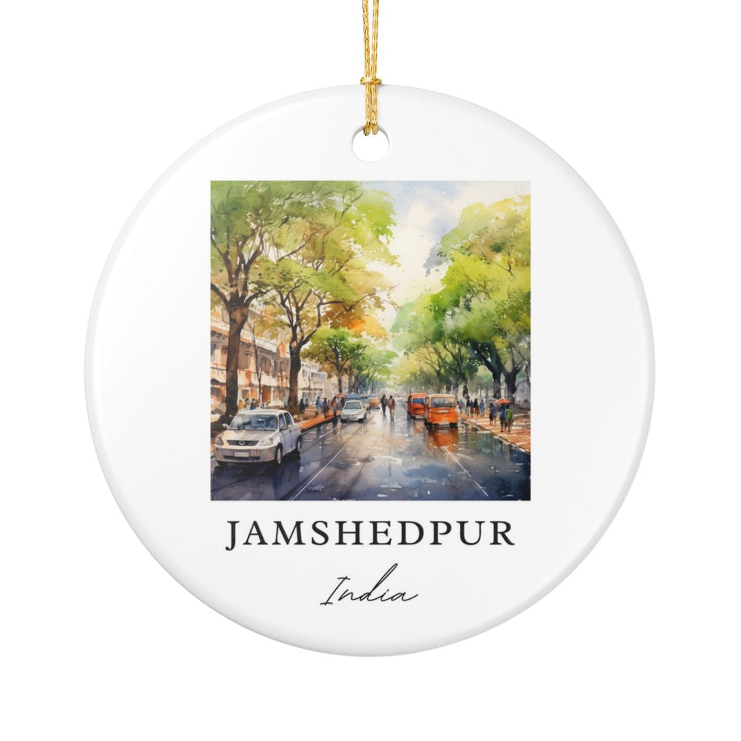 Jamshedpur India Ornament: Unique Jamshedpur Souvenir, Jamshedpur India Xmas Decor, and Authentic Jamshedpur Gift