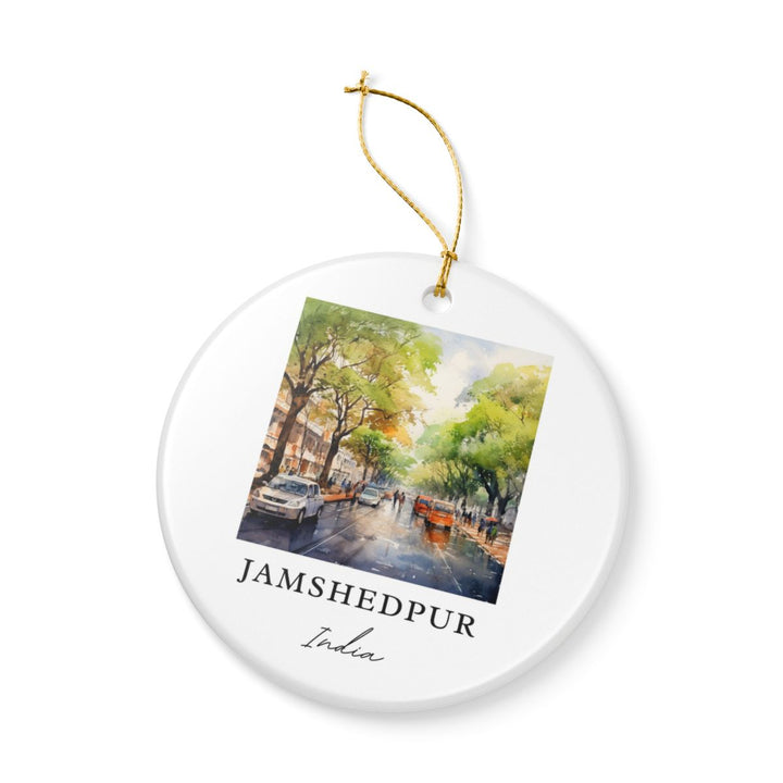 Jamshedpur India Ornament: Unique Jamshedpur Souvenir, Jamshedpur India Xmas Decor, and Authentic Jamshedpur Gift
