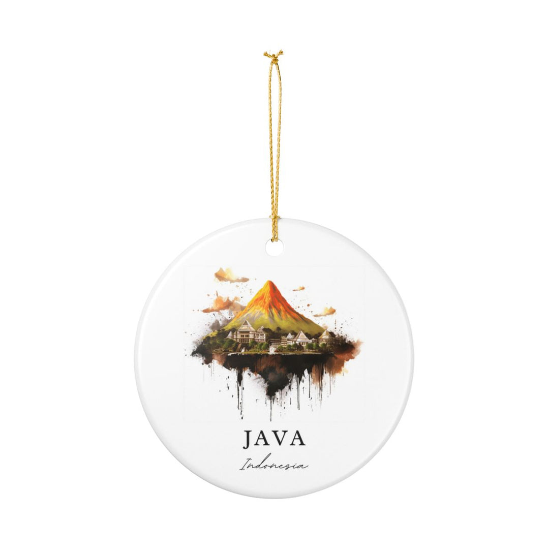 Java Indonesia Ornament: Unique Java Indonesia Souvenir, Java Indonesia Xmas Decor, and Authentic Java Indonesia Gift