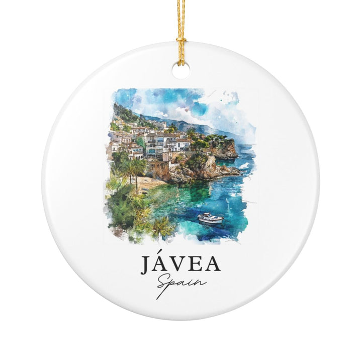 Javea Spain Ornament: Unique Javea Spain Souvenir, Javea Spain Xmas Decor, and Authentic Javea Spain Gift