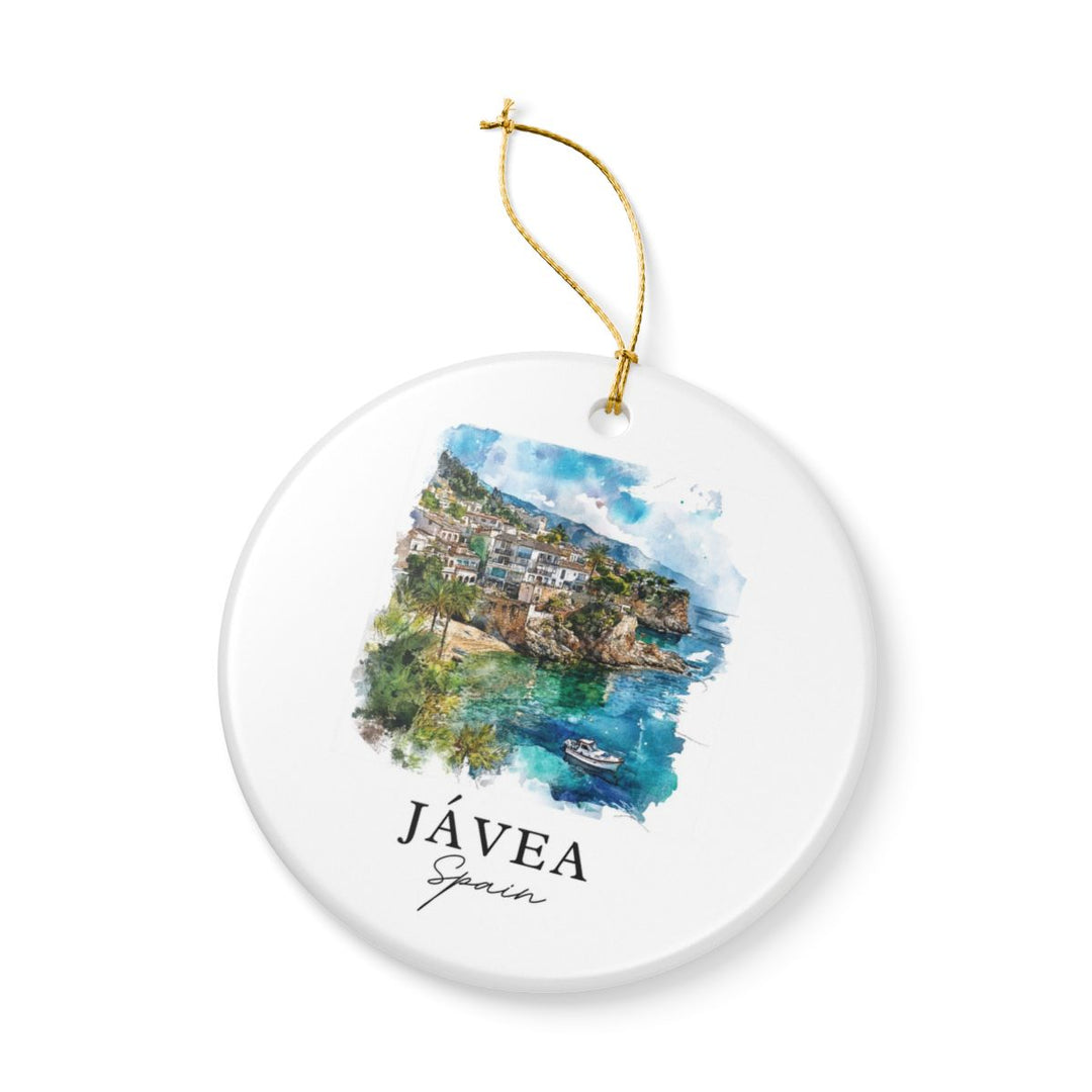 Javea Spain Ornament: Unique Javea Spain Souvenir, Javea Spain Xmas Decor, and Authentic Javea Spain Gift