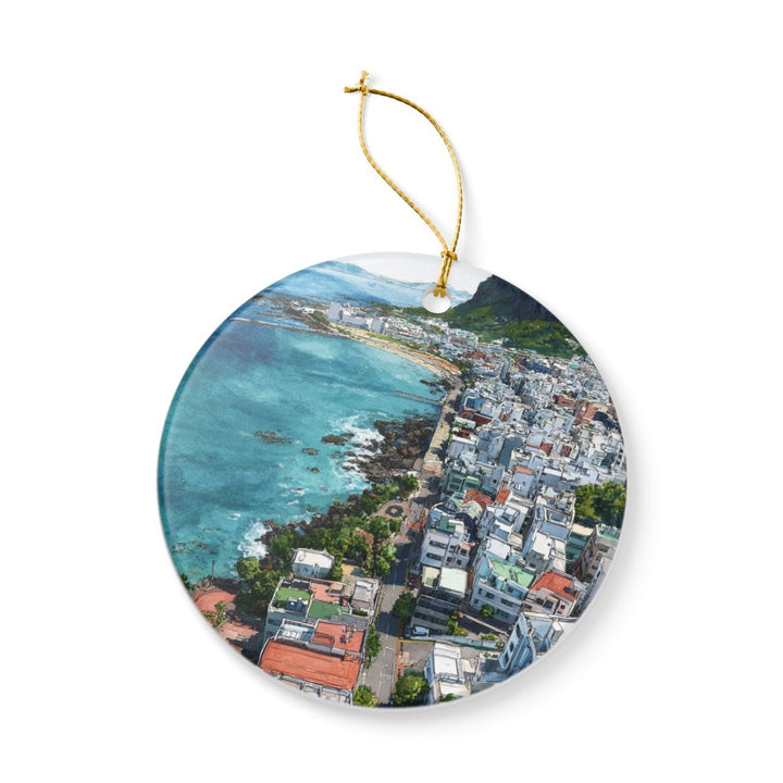 Jeju City South Korea Ornament: Unique Jeju City Souvenir, Jeju City South Korea Xmas Decor, and Authentic Jeju City Gift
