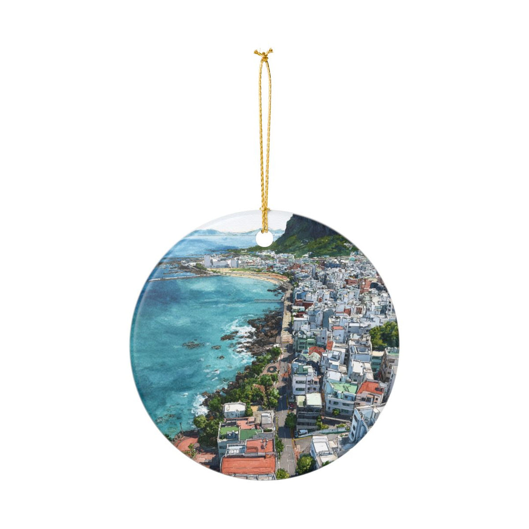 Jeju City South Korea Ornament: Unique Jeju City Souvenir, Jeju City South Korea Xmas Decor, and Authentic Jeju City Gift