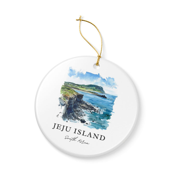 Jeju Island South Korea Ornament: Unique Jeju Island Souvenir, Jeju Island South Korea Xmas Decor, and Authentic Jeju Island Gift