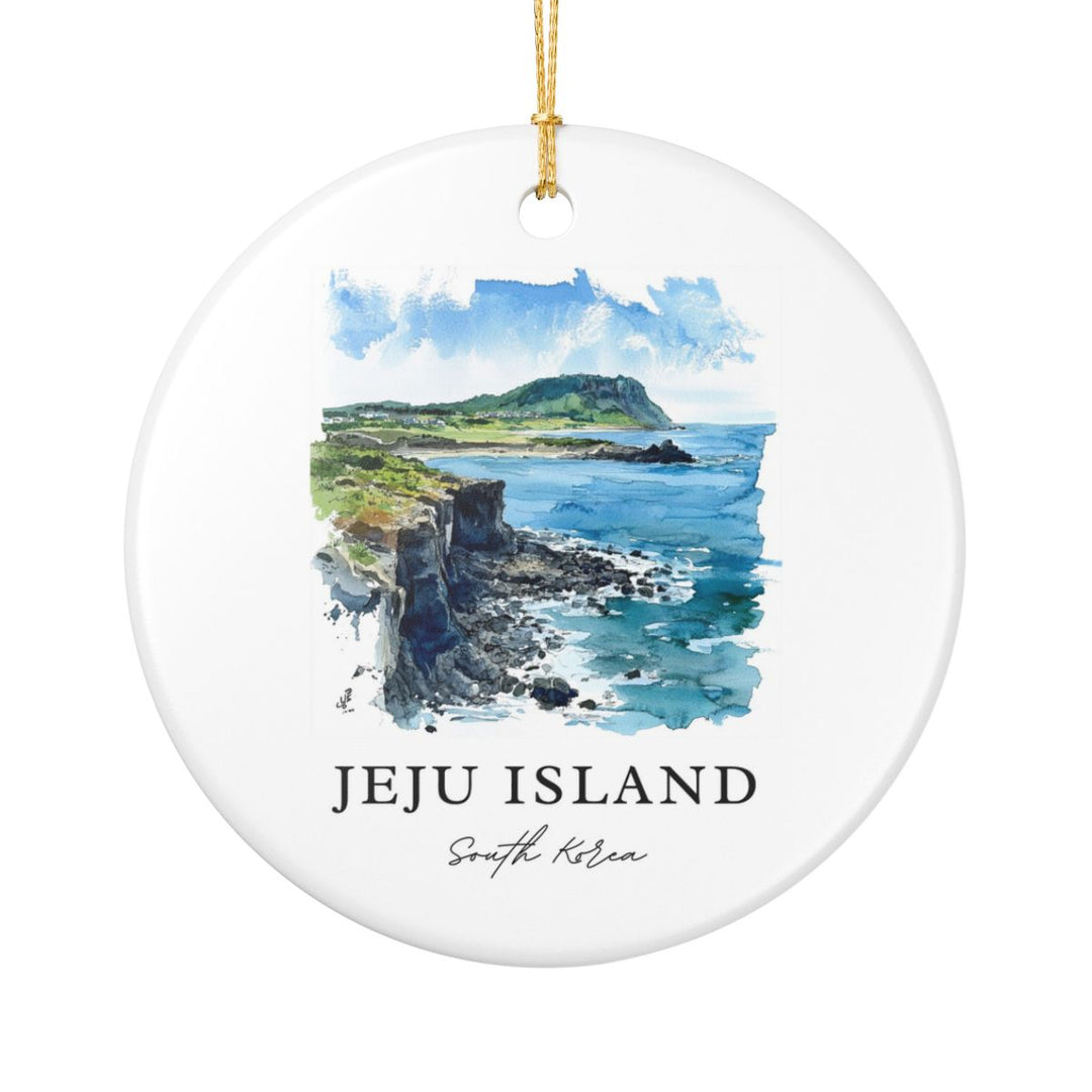 Jeju Island South Korea Ornament: Unique Jeju Island Souvenir, Jeju Island South Korea Xmas Decor, and Authentic Jeju Island Gift