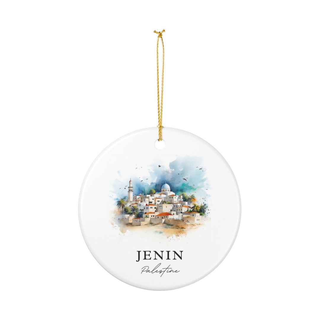 Jenin Palestine Ornament: Unique Jenin Palestine Souvenir, Jenin Palestine Xmas Decor, and Authentic Jenin Palestine Gift