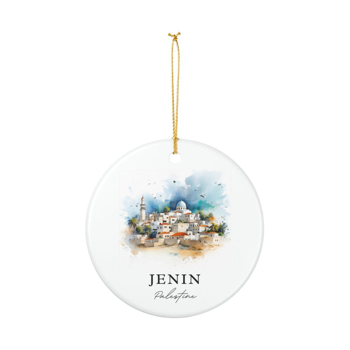 Jenin Palestine Ornament: Unique Jenin Palestine Souvenir, Jenin Palestine Xmas Decor, and Authentic Jenin Palestine Gift