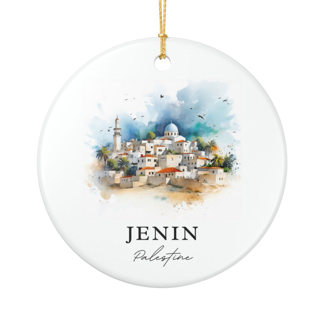 Jenin Palestine Ornament: Unique Jenin Palestine Souvenir, Jenin Palestine Xmas Decor, and Authentic Jenin Palestine Gift