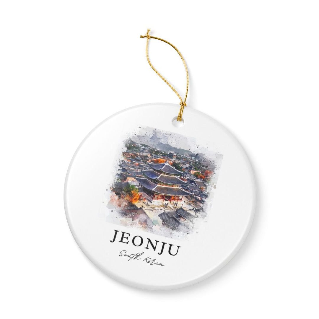 Jeonju South Korea Ornament: Unique Jeonju Souvenir, Jeonju South Korea Xmas Decor, and Authentic Jeonju Gift