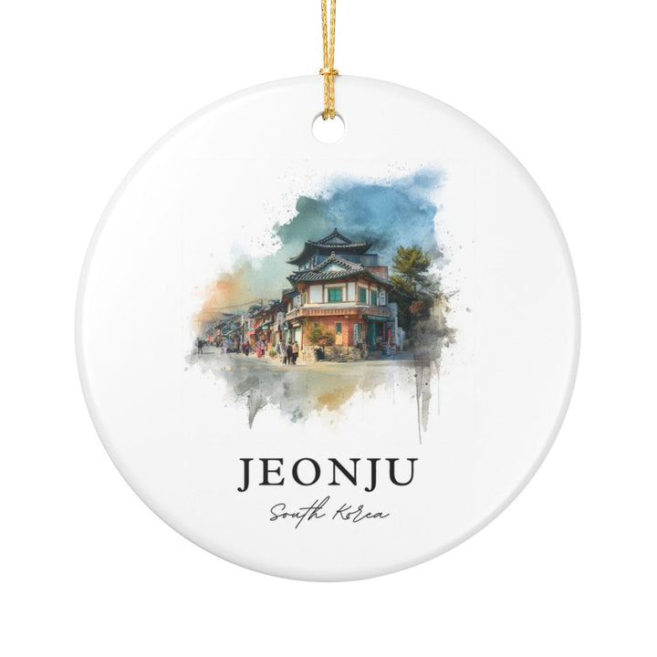 Jeonju South Korea Ornament: Unique Jeonju Souvenir, Jeonju South Korea Xmas Decor, and Authentic Jeonju Gift
