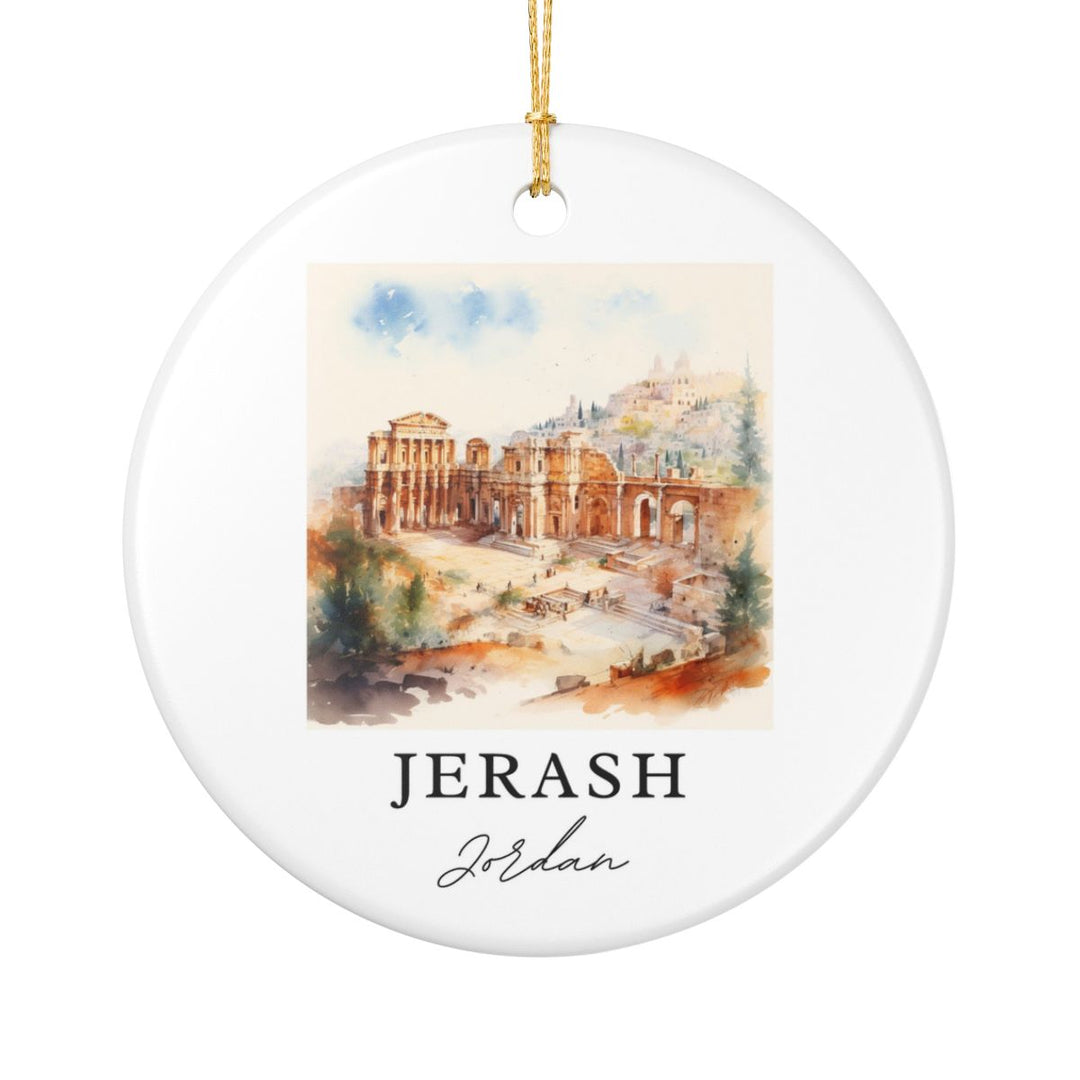 Jerash Jordan Ornament: Unique Jerash Jordan Souvenir, Jerash Jordan Xmas Decor, and Authentic Jerash Jordan Gift