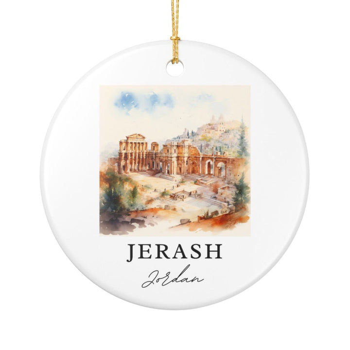 Jerash Jordan Ornament: Unique Jerash Jordan Souvenir, Jerash Jordan Xmas Decor, and Authentic Jerash Jordan Gift