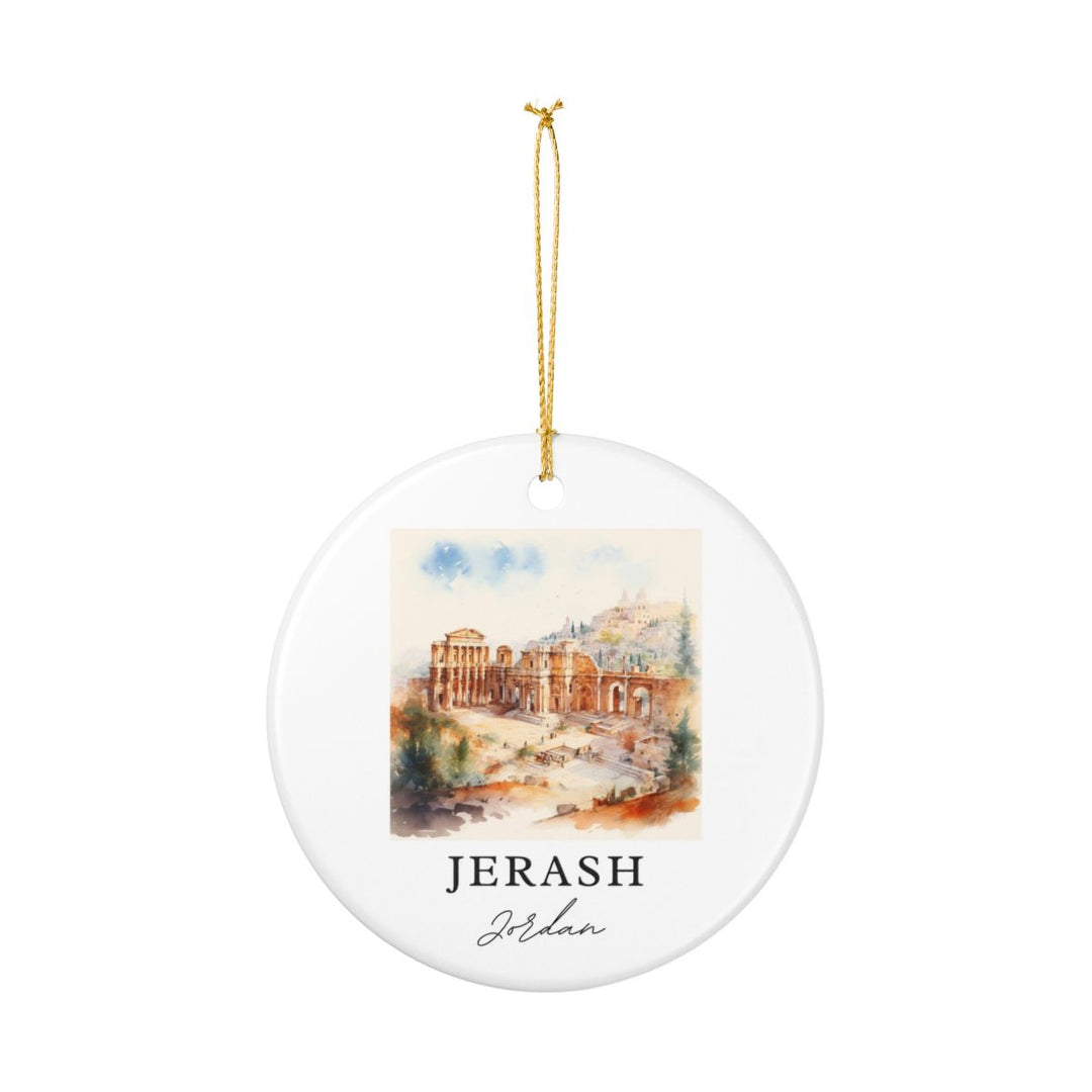 Jerash Jordan Ornament: Unique Jerash Jordan Souvenir, Jerash Jordan Xmas Decor, and Authentic Jerash Jordan Gift