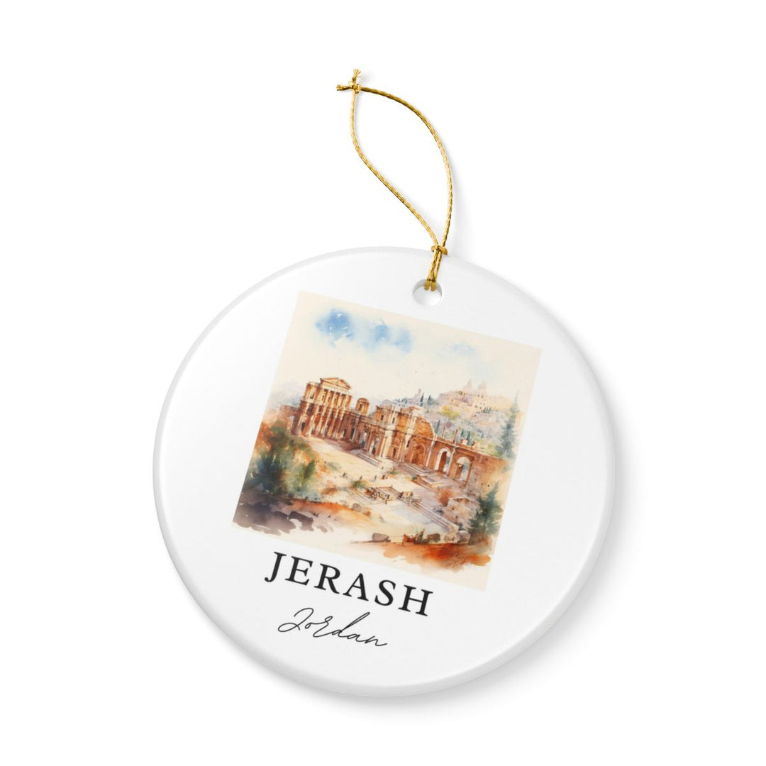 Jerash Jordan Ornament: Unique Jerash Jordan Souvenir, Jerash Jordan Xmas Decor, and Authentic Jerash Jordan Gift